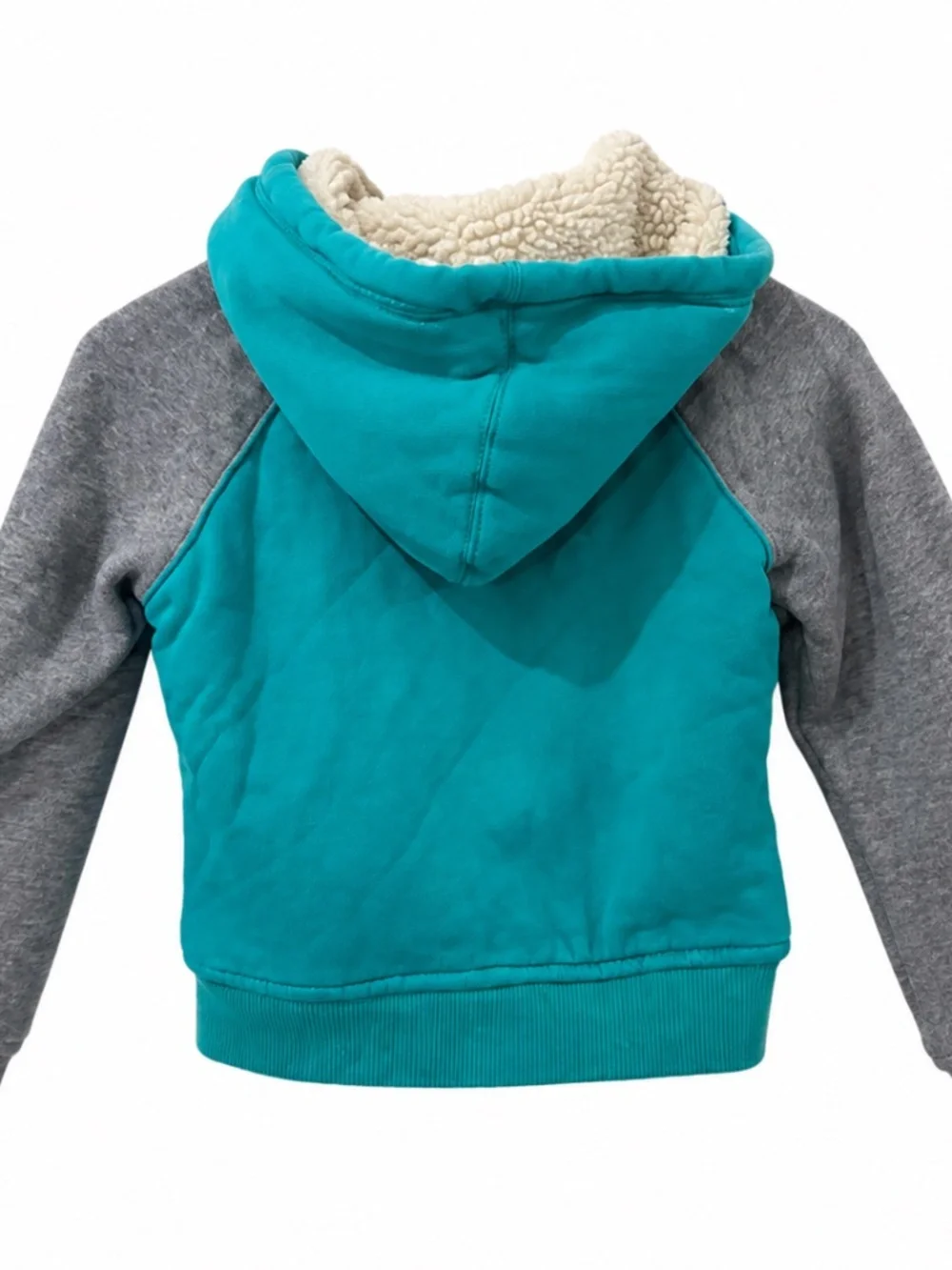 Vigoss Girls Teal Sherpa-Lined Hooded Jacket – Size 8